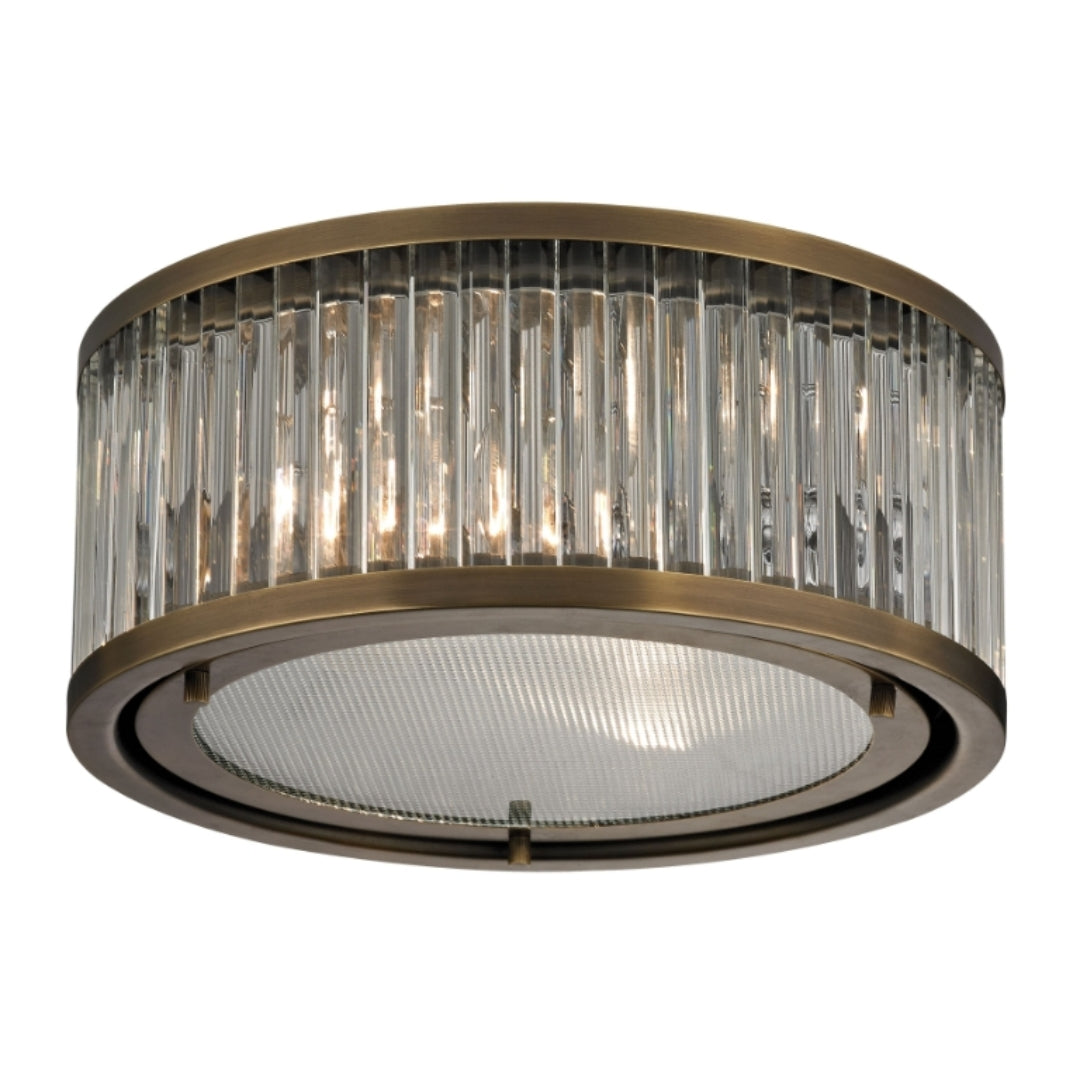 Antique Brass Flush Mount Ceiling Light