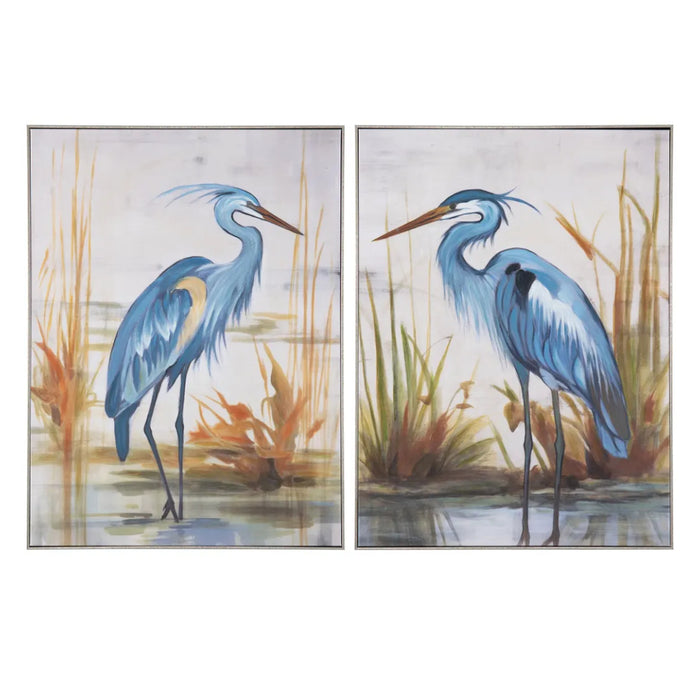 Aqua Pelican Stance Wall Art