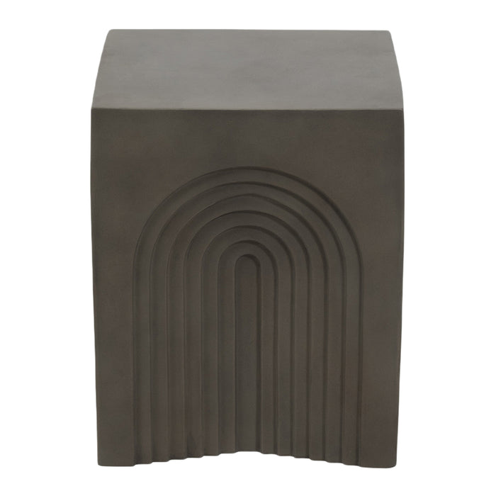 Dark Gray In Square Arched Accent Table