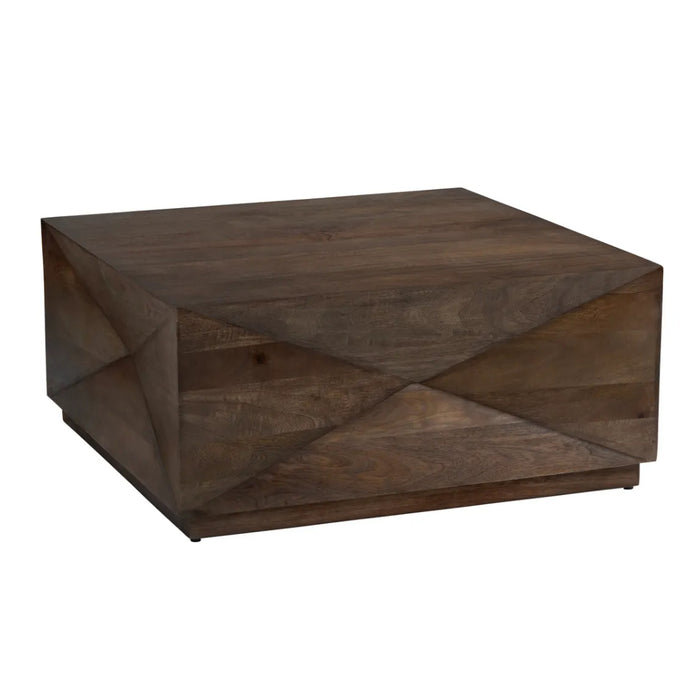 Rustic Prism Wood Coffee Table