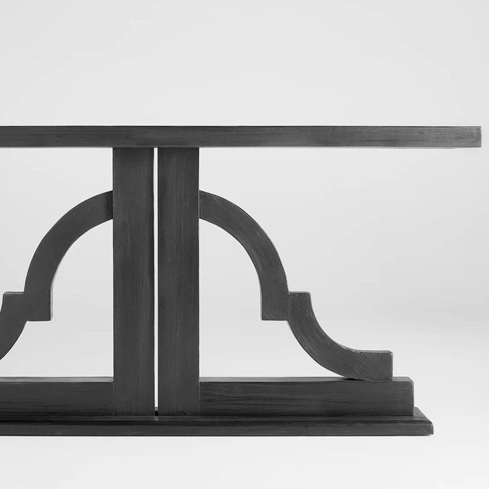 Satin Black Console Table