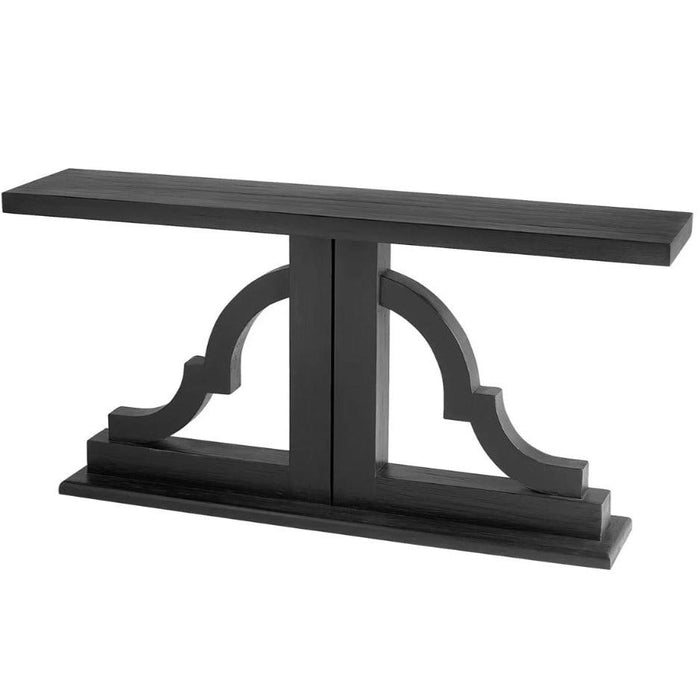 Satin Black Console Table