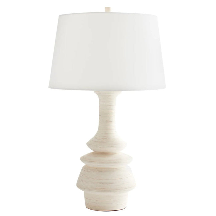 Turned-Wood Pillars Table Lamp