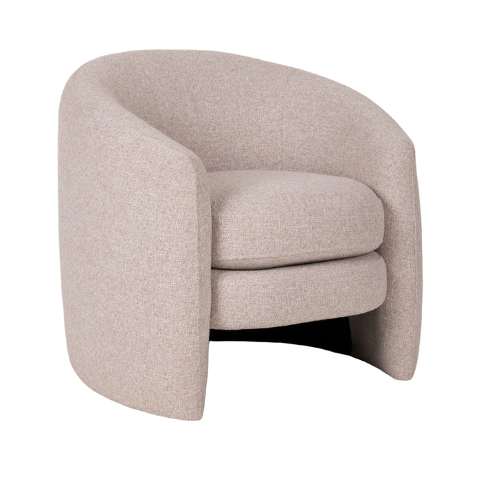 Beige Barrel Arm Chair