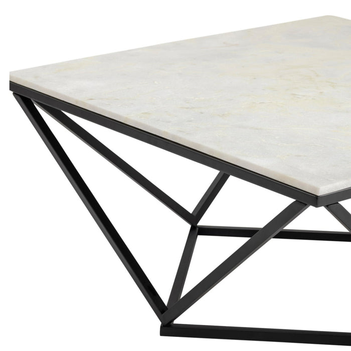 Black and White Geometric Coffee Table