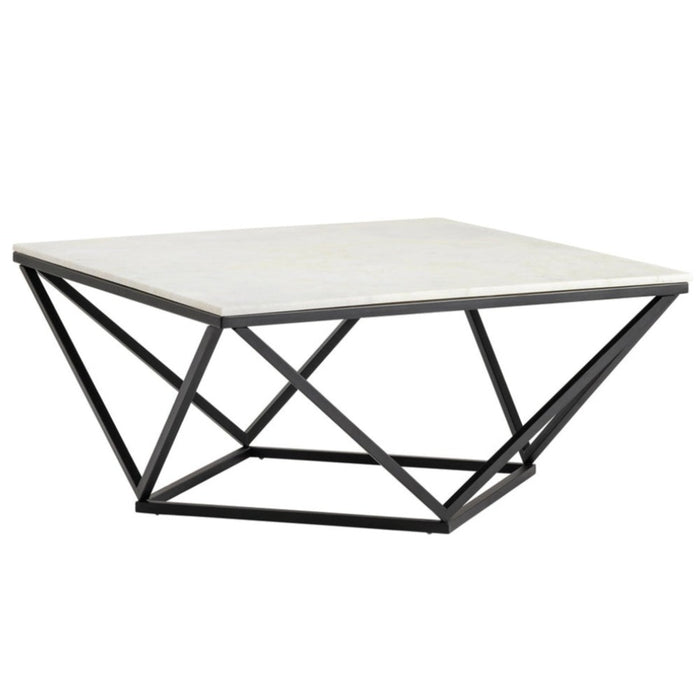 Black and White Geometric Coffee Table