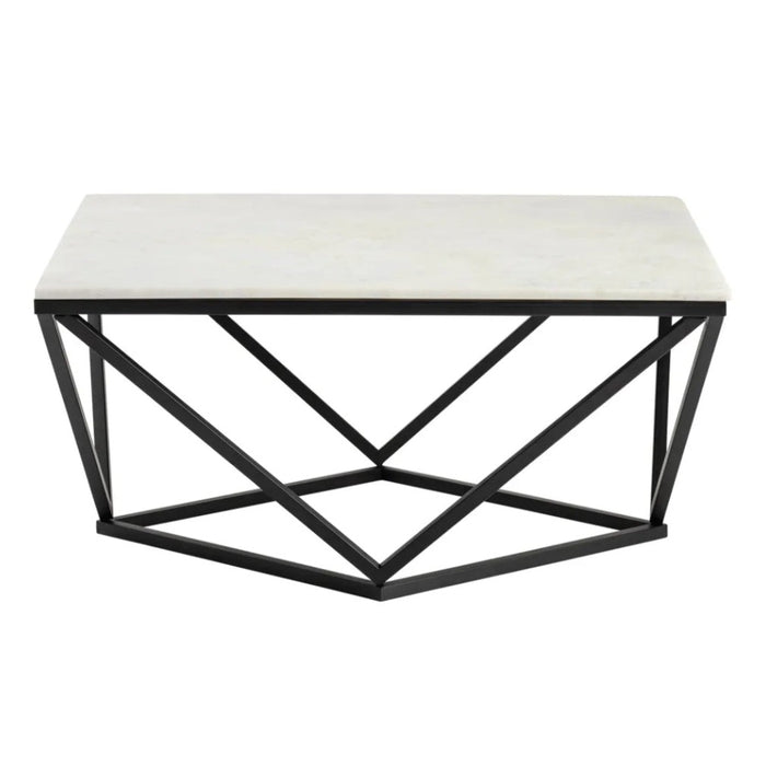 Black and White Geometric Coffee Table