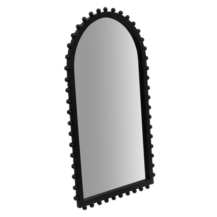 Black Beaded Arch Mirror