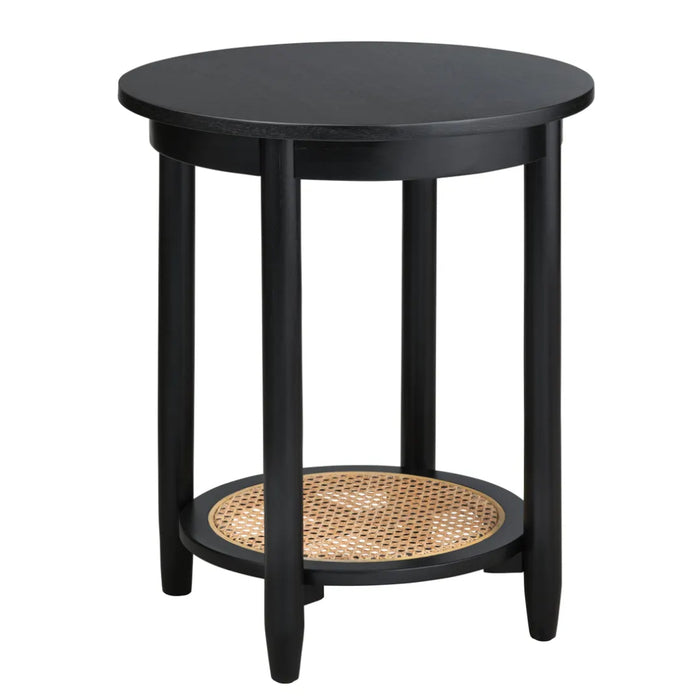 Black Finish Mindi Accent Table