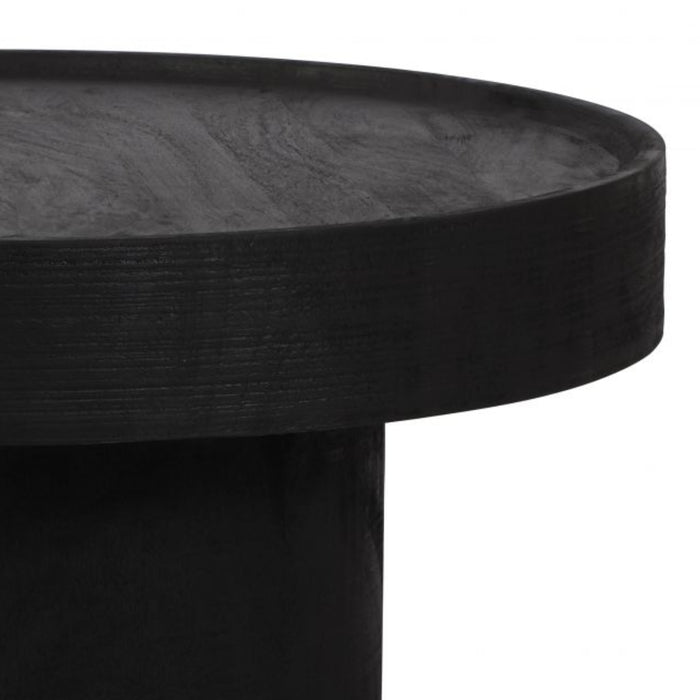 Black Rounded Coffee Table