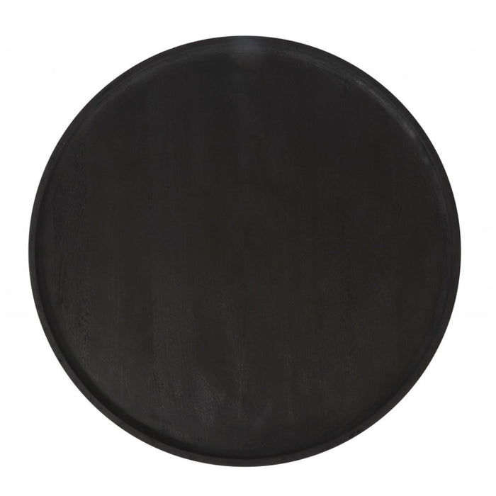 Black Rounded Coffee Table