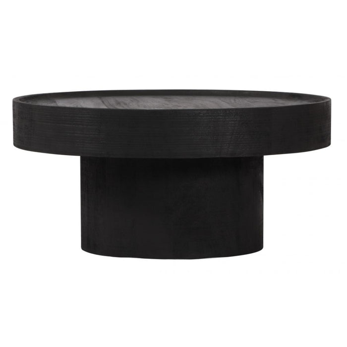 Black Rounded Coffee Table