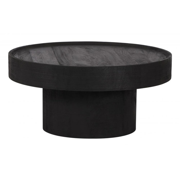 Black Rounded Coffee Table