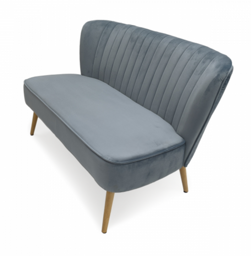 Moda Blue Velvet Bench