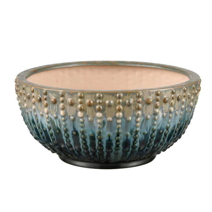 Blue Glazed Earthenware Bowl