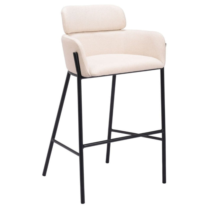 Beige & Black Barstool