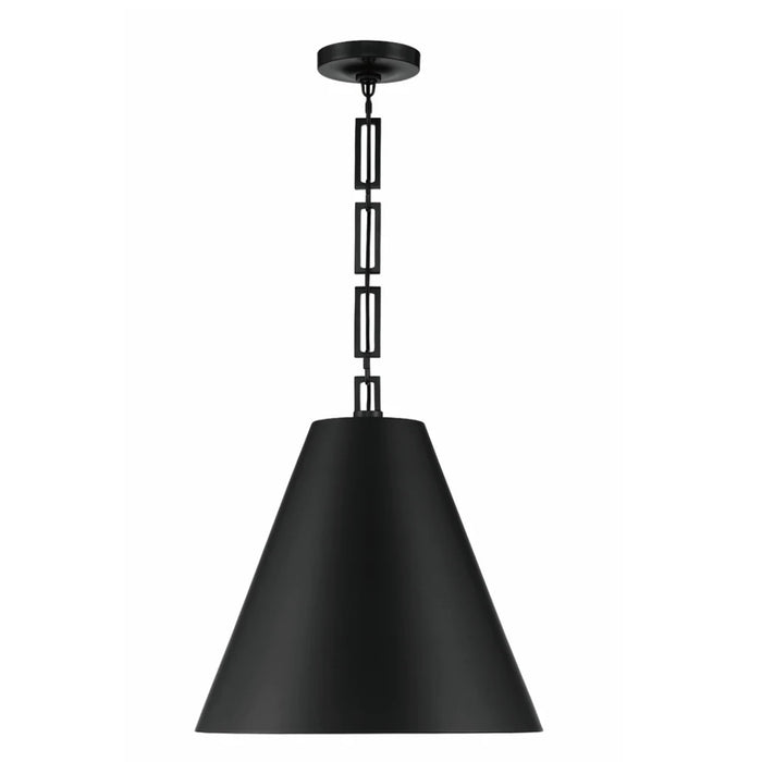 3-Light Two-Tone Black Gold Chandelier