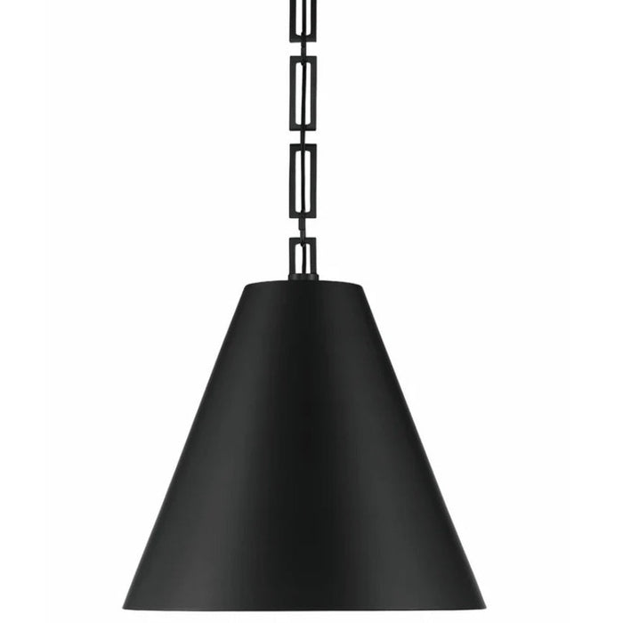 3-Light Two-Tone Black Gold Chandelier