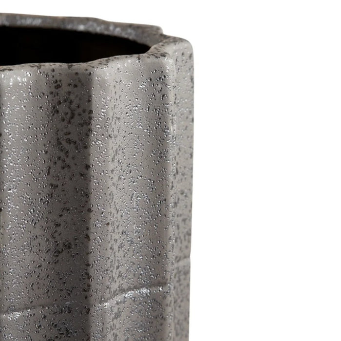 Medium Grey Cylindrical Vase