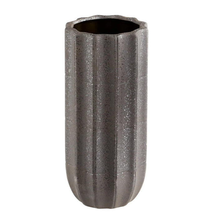 Medium Grey Cylindrical Vase