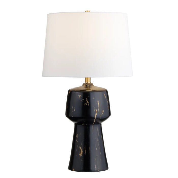 Contemporary Black and Gold Table Lamp