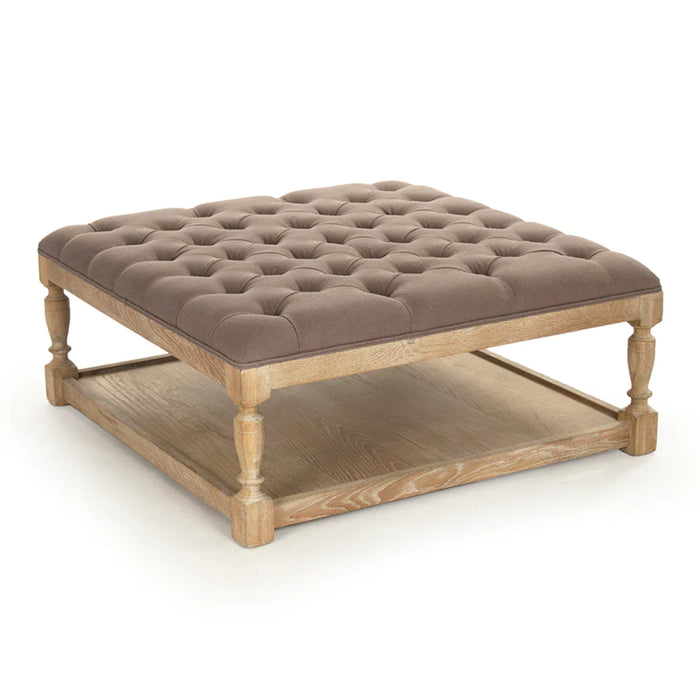 French Classic Tufted Ottoman