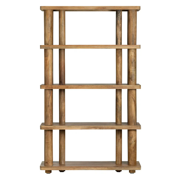 Natural Modern Wooden Multi-Tier Bookshelf