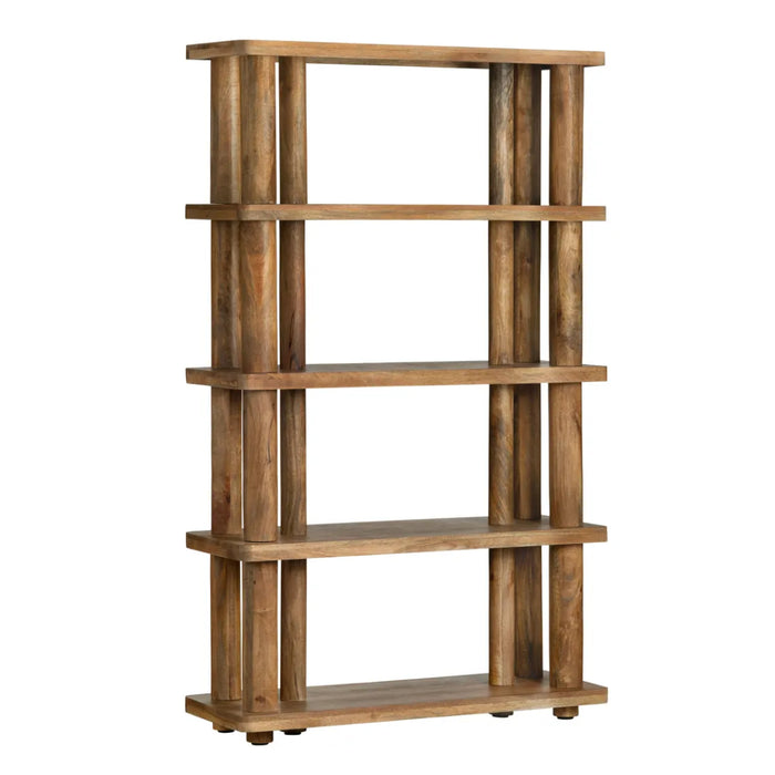 Natural Modern Wooden Multi-Tier Bookshelf