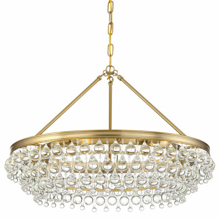 6-Light Teardrop Crystal Chandelier