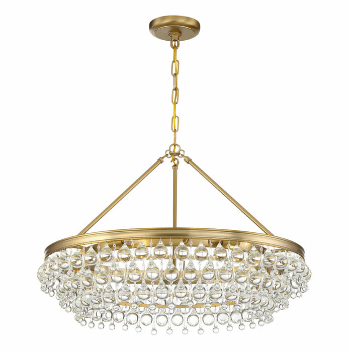 6-Light Teardrop Crystal Chandelier