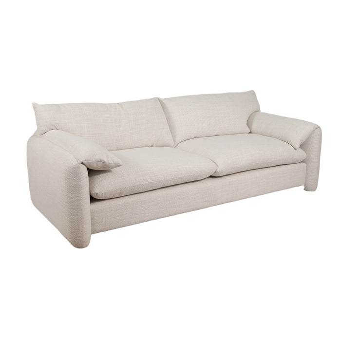 Upholstered Ivory Sofa