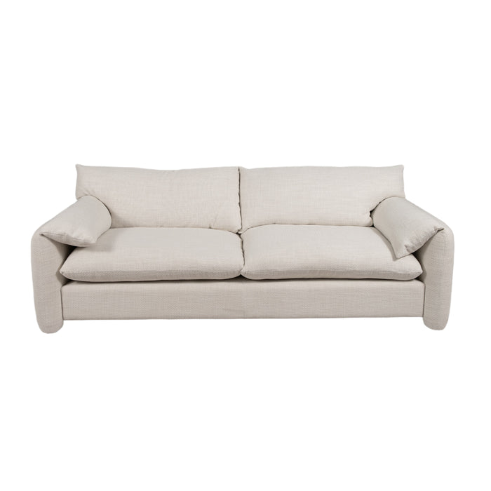 Upholstered Ivory Sofa