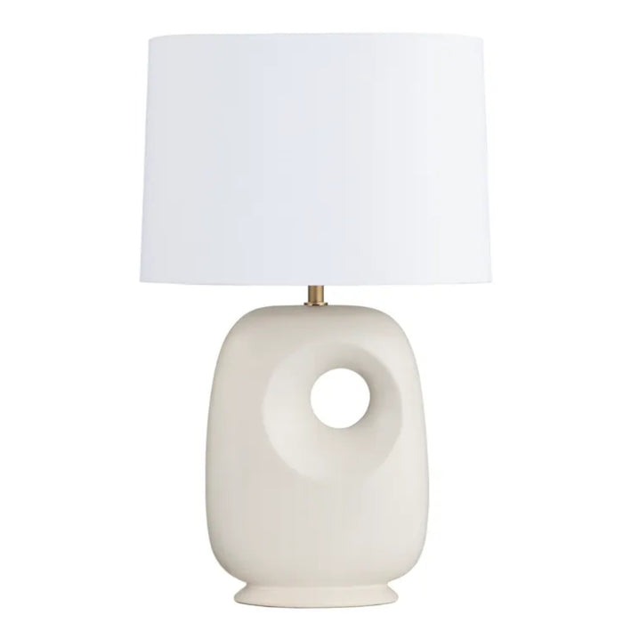 Ceramic Organic Cream Table Lamp