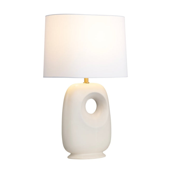 Ceramic Organic Cream Table Lamp