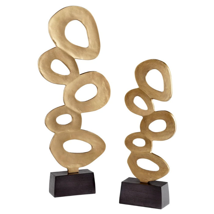 Abstract Gold Sculpture