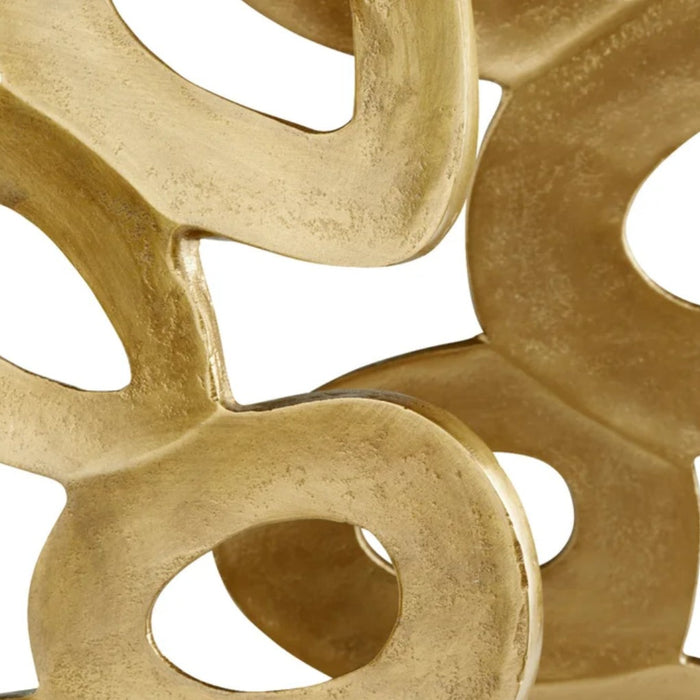 Abstract Gold Sculpture