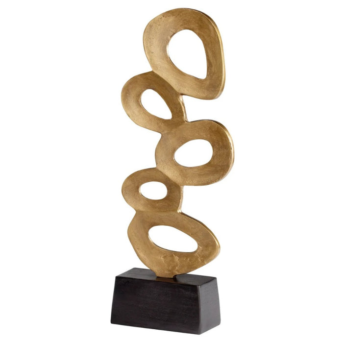 Abstract Gold Sculpture