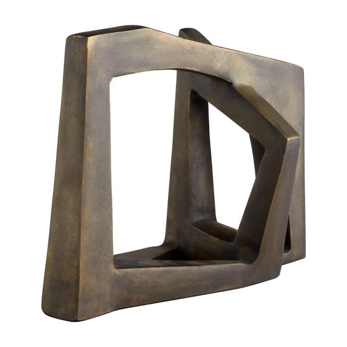 Geometric Bronze Sculpture