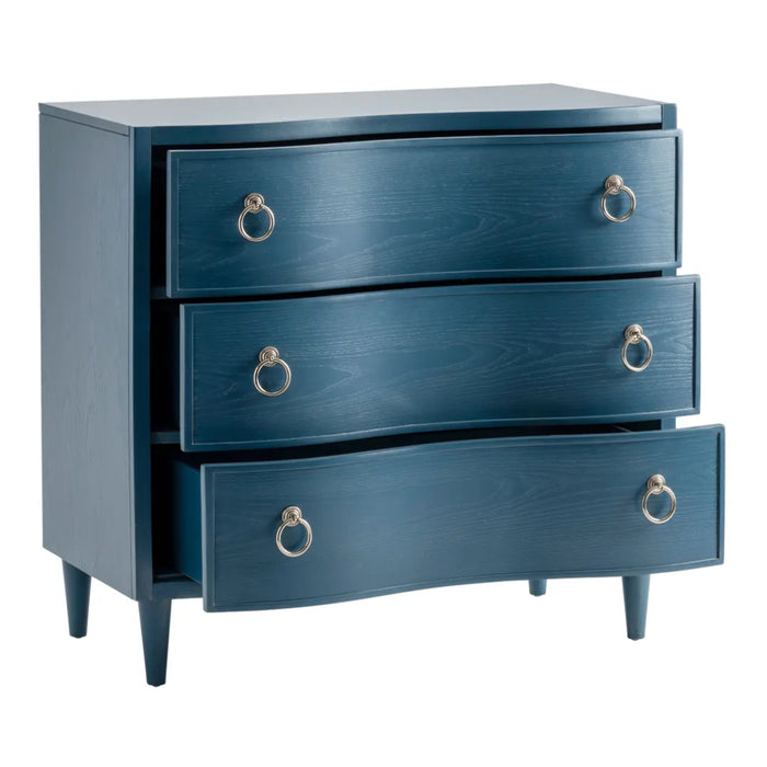 Transitional Blue 3-Drawer Dresser