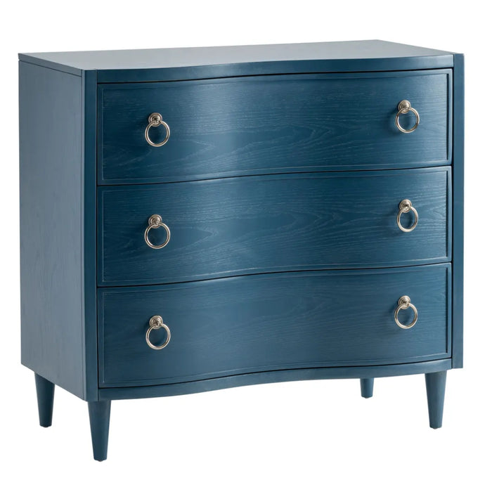 Transitional Blue 3-Drawer Dresser