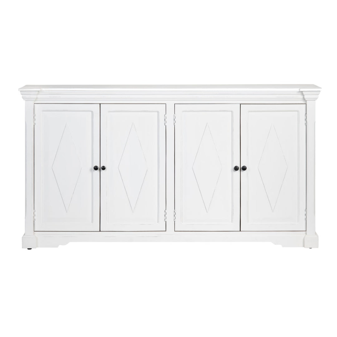 Diamond White 4-Door Sideboard