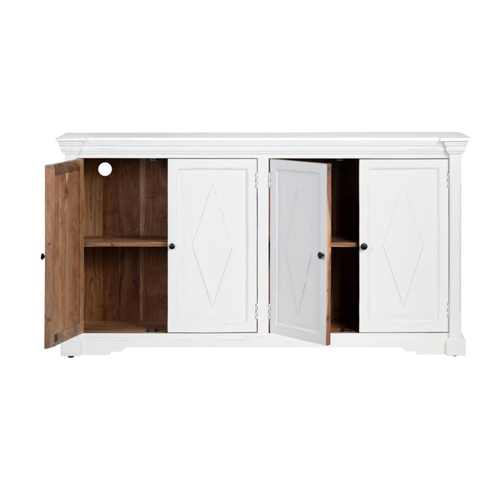 Diamond White 4-Door Sideboard