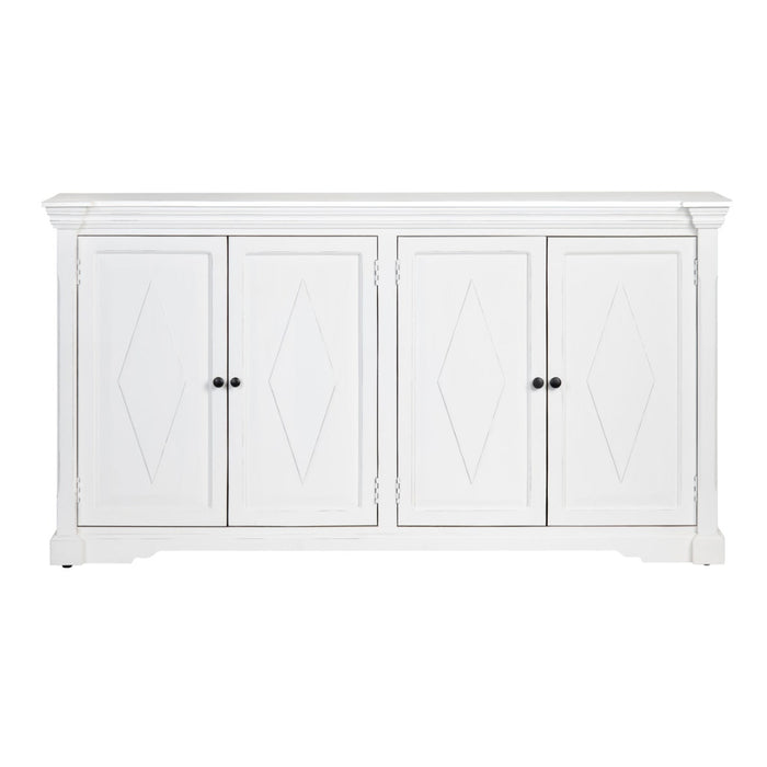 Diamond White 4-Door Sideboard