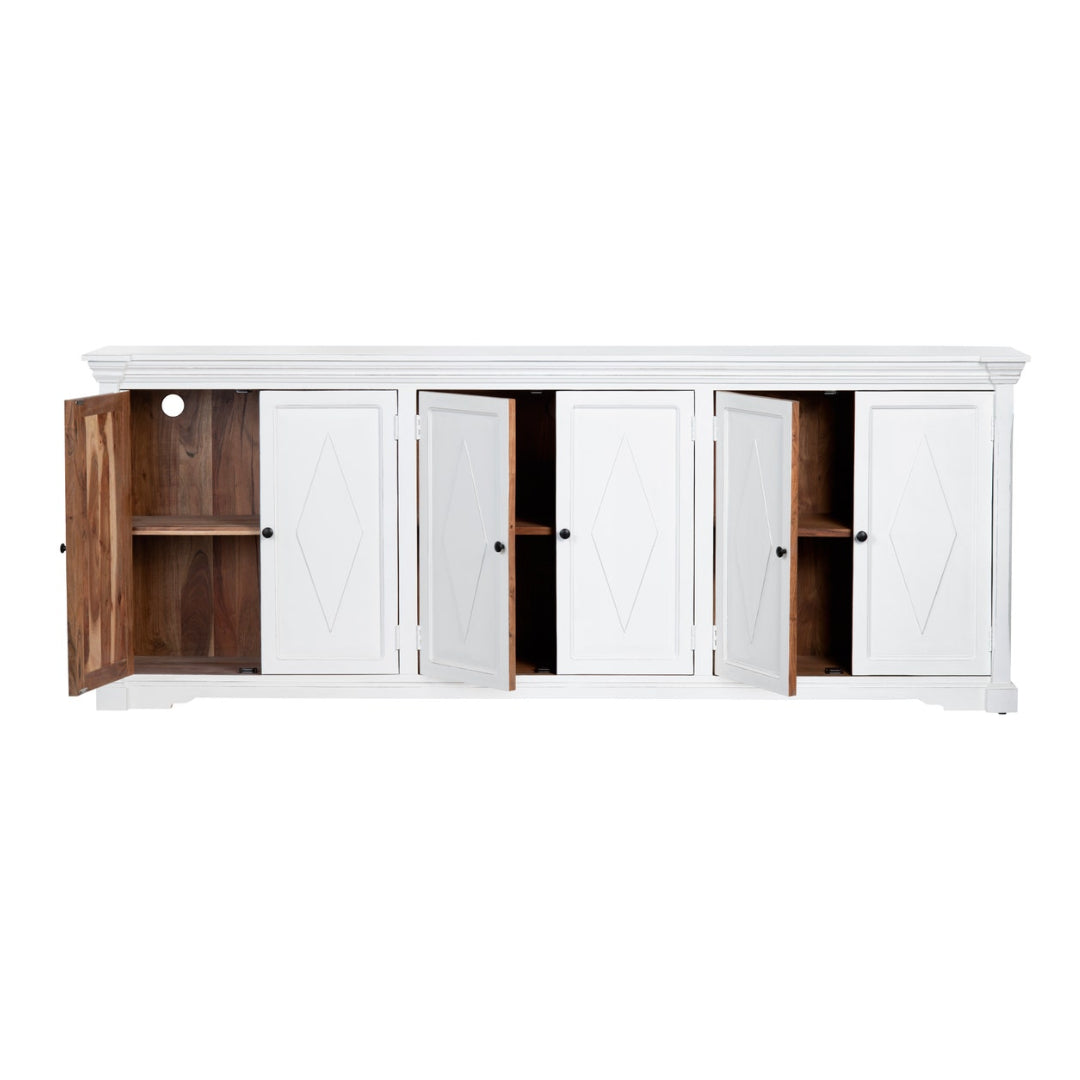 Diamond White 6-Door Sideboard