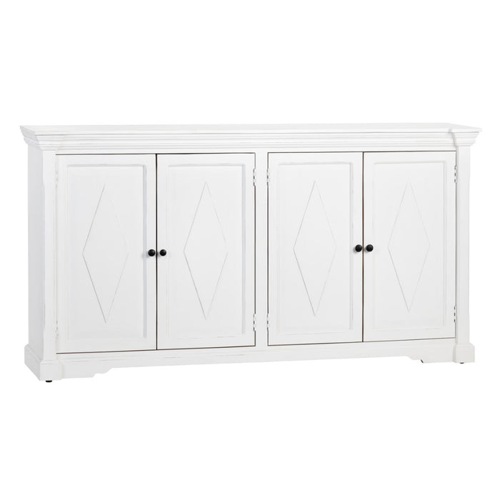 Diamond White 4-Door Sideboard