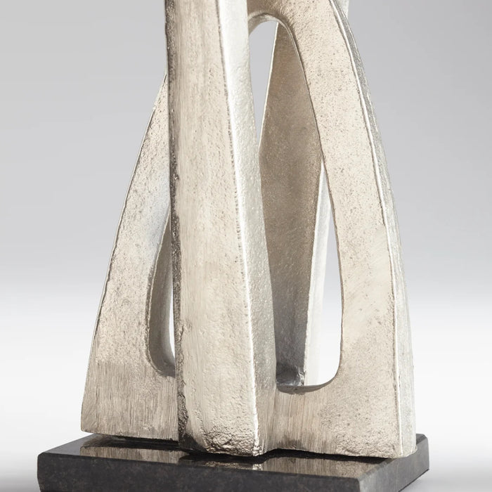 Silver Double Arch Sculpture