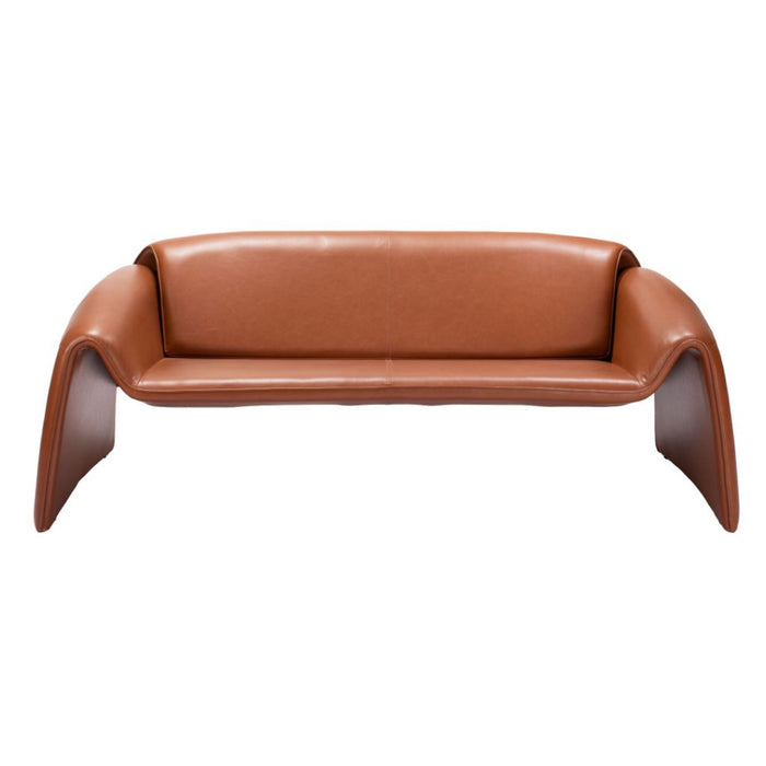 Draped Brown Sofa