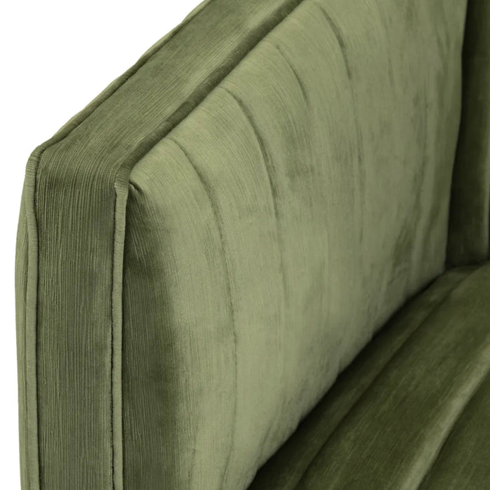 Modern Olive Green Upholstered Accent Chair