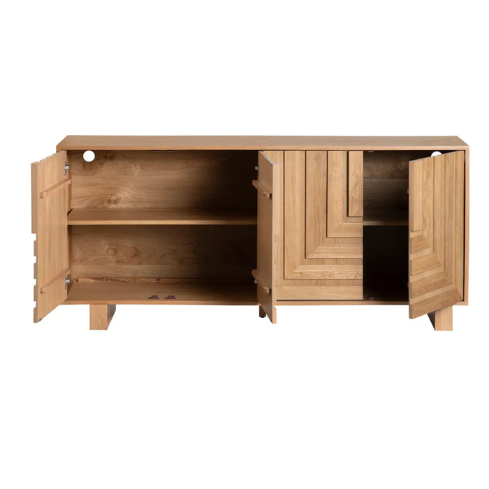 Modern Wooden Four-Door Sideboard