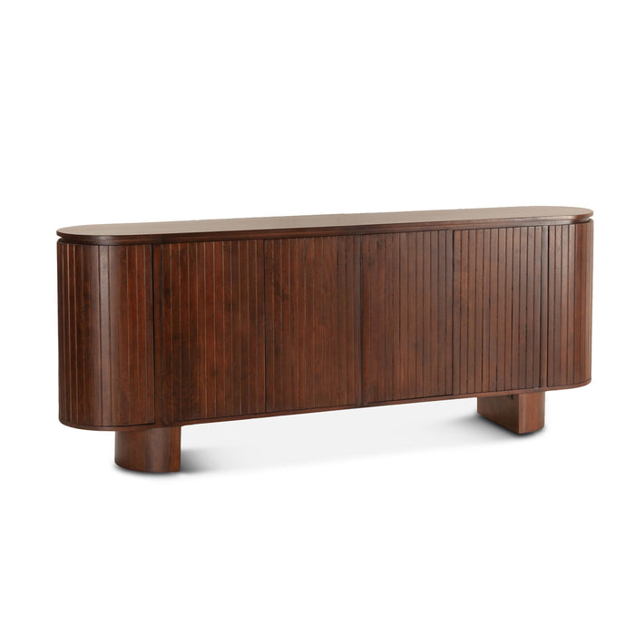 Modern Transitional Sideboard in Aged Mahogany